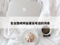合肥包含西峡网站建设电话的词条